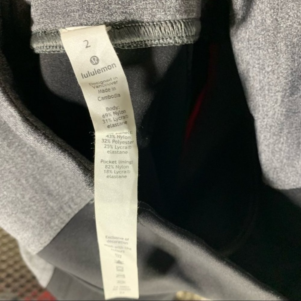 LULULEMON Athletica LW5BCSS Get Going Train Tight Size 2 Black Gr - Picture 11 of 11